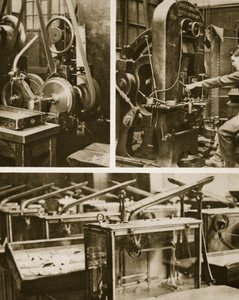 Money making-stamping and milling the disks and weighing the finished coins